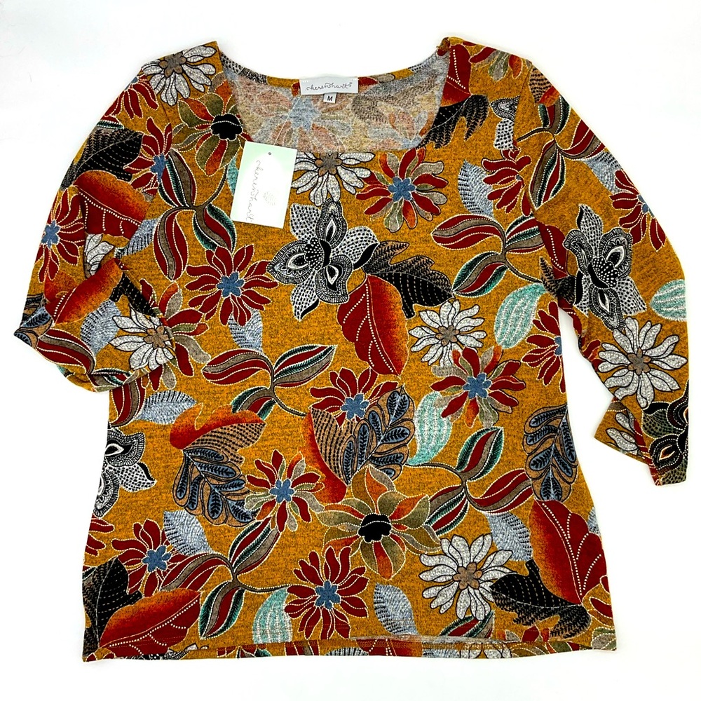 NWT Keren Hart 3/4 Sleeve Top, Medium